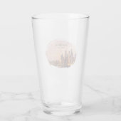 Dubai Marina Skyline Watercolor City Lights Travel タンブラーグラス (裏面)