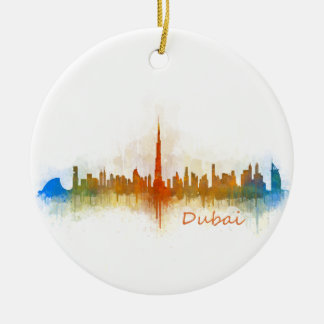 Dubai Skyline Cityscape Emirates v3 セラミックオーナメント