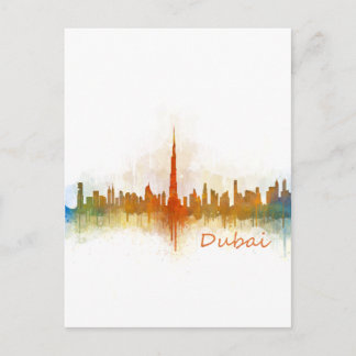 Dubai Skyline Cityscape Emirates v3 ポストカード