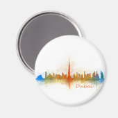 Dubai Skyline Cityscape Emirates v3 マグネット (正面/裏面)