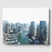 Dubai Skyline Watercolor Wedding ゲストブック (裏面)