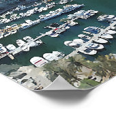 Dubai Skyline Wedding Welcome Sign ポスター (角)