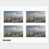 Dubai sticker Burj Khalifa 長方形シール (シート)