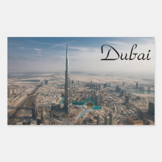 Dubai sticker Burj Khalifa 長方形シール