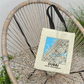 Dubai, UAE City Map Tote Bag トートバッグ