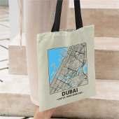 Dubai, UAE City Map Tote Bag トートバッグ