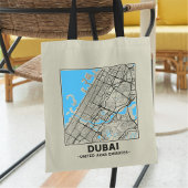 Dubai, UAE City Map Tote Bag トートバッグ