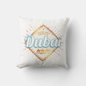 Dubai United Arab Emirates Vintage UAE Souvenir クッション (正面)