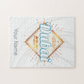 Dubai United Arab Emirates Vintage UAE Souvenir ジグソーパズル (横)