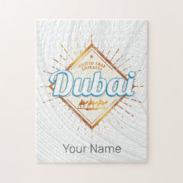 Dubai United Arab Emirates Vintage UAE Souvenir ジグソーパズル