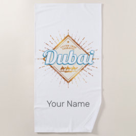 Dubai United Arab Emirates Vintage UAE Souvenir ビーチタオル