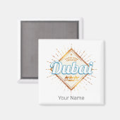 Dubai United Arab Emirates Vintage UAE Souvenir マグネット (正面/裏面)