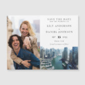Dubai Wedding Photo Save The Date マグネット招待状 (正面)