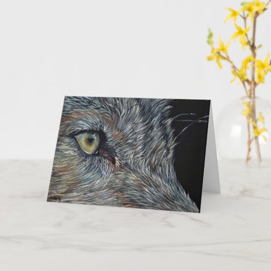 Dubbele kaart wolf カード (黄色い花)