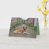 Dubbele wenskaart カード (黄色い花)