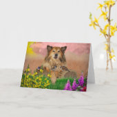 Dubbele wenskaart カード (黄色い花)