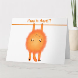 Dubbele wenskaart hang in there! Poes カード