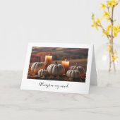 Dubbele wenskaart herfst カード (黄色い花)