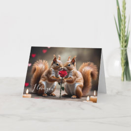 Dubbele wenskaart Valentijn カード