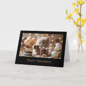 Dubbele wenskaart verjaardag カード (黄色い花)