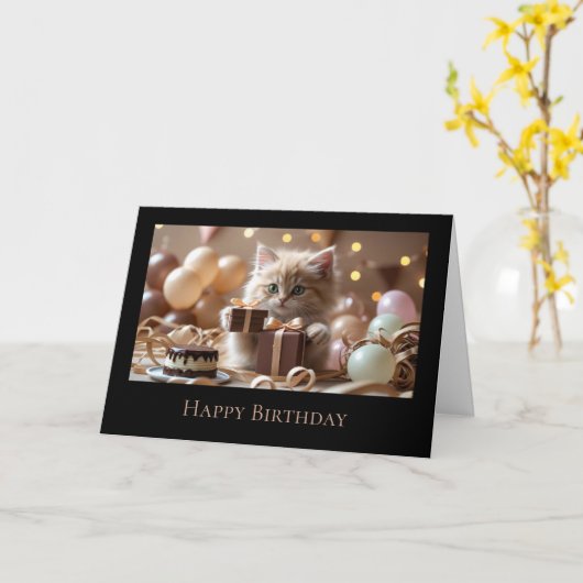 Dubbele wenskaart verjaardag カード (黄色い花)