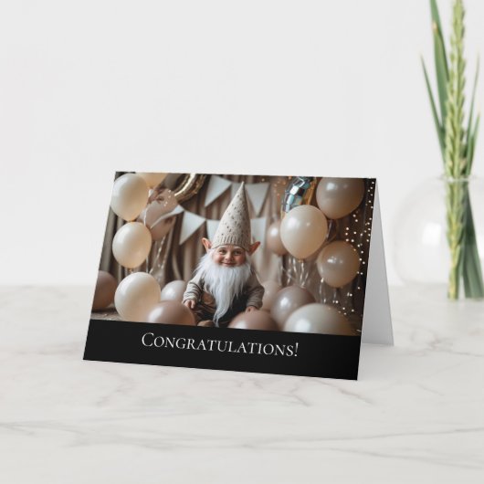 Dubbele wenskaart verjaardag カード (正面)