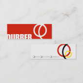 Dubberのテレホンカード コーリングカード (正面/裏面)