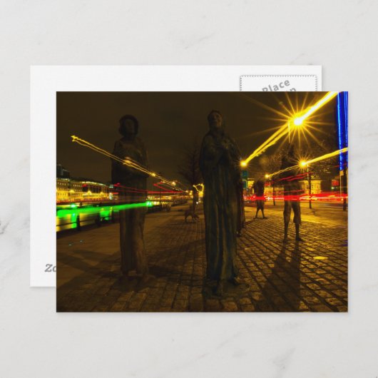 Dublin at night ポストカード (正面/裏面)