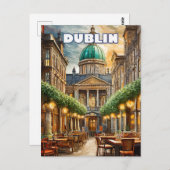 Dublin, cité aux mille nuances de vert ポストカード (正面/裏面)