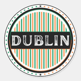 Dublin City Pride Emblem – Irish Identity ラウンドシール