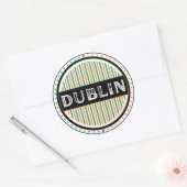 Dublin City Pride Emblem – Irish Identity ラウンドシール (封筒)