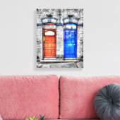 Dublin Doors - Artistic Treatment キャンバスプリント (インサイチュ (リビング))