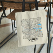 Dublin, Ireland City Map Tote Bag トートバッグ