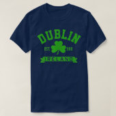 Dublin Ireland Est 988 Clover Leaf Shamrock St  Tシャツ (デザイン正面)