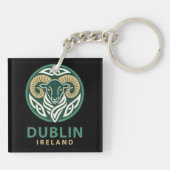 Dublin Ireland Europe キーホルダー (裏面)