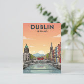 Dublin Ireland Travel ポストカード (スタンド正面)