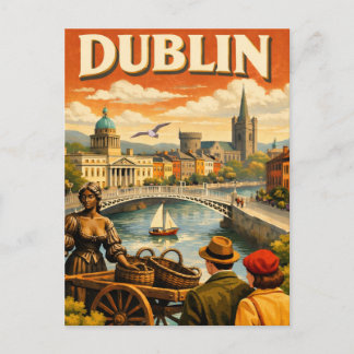Dublin Ireland Vintage Travel ポストカード