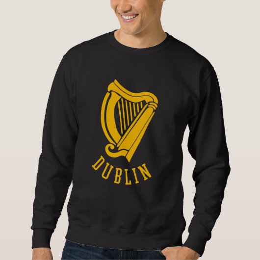 Dublin Irish Celtic Harp s Medieval s Emblem of Du スウェットシャツ (正面)