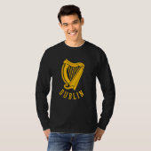 Dublin Irish Celtic Harp s Medieval s Emblem of Du Tシャツ (正面フル)