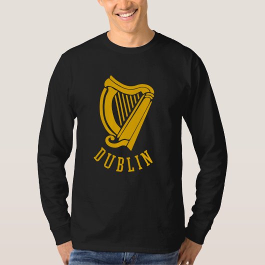 Dublin Irish Celtic Harp s Medieval s Emblem of Du Tシャツ (正面)