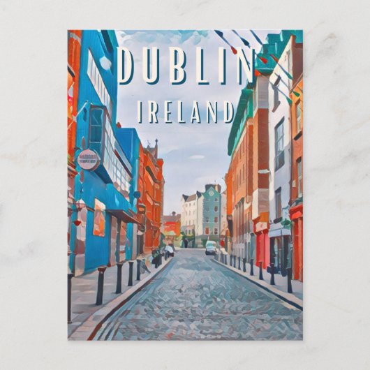 Dublin, la ville des traditions irlandaises ポストカード (正面)