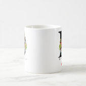 Dublin Monogram Letter D Personalized Gift コーヒーマグカップ (中央)