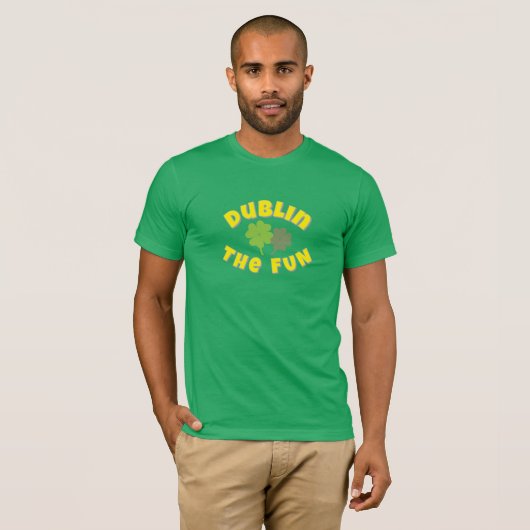 Dublin The Fun | 聖パトリック祭パーティー グラフィック Tシャツ (正面フル)