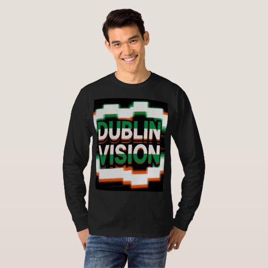 Dublin Vision Pixel Pulse Tシャツ (正面フル)