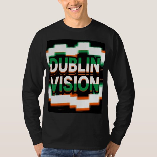 Dublin Vision Pixel Pulse Tシャツ (正面)