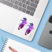 Dubman Does Design: ホイールに乗ったイエス、天からの贈り物 シール (ノートパソコンとiPhone)