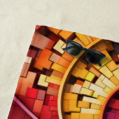 Dubman Does Design:Bright Fibonacci Swirls ビーチタオル (インサイチュ)