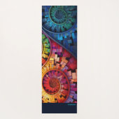 Dubman Does Design:Bright Fibonacci Swirls ヨガマット (裏面)