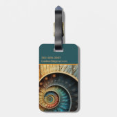 Dubman Does Design: Glowing Fibonacci Sequence ラゲッジタグ (裏面縦)