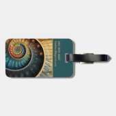 Dubman Does Design: Glowing Fibonacci Sequence ラゲッジタグ (裏面横)